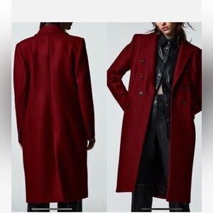 Zara Manteco double breasted wool coat